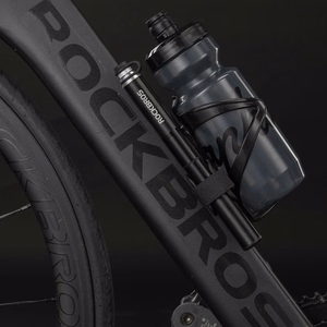 Rockbros JG-PB-004 viegls velosipēda pumpis ar manometru – krāsa: melna