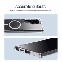 Nillkin Nature Pro bruņots viedtālruņa apvalks ar magnētisko gredzenu Samsung Galaxy S24 Ultra - balts