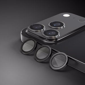 Etteri aizsargstikls kamerai iPhone 17 Pro / 17 Pro Max melns