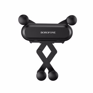 Автомобильный держатель для телефона Borofone BH19 на вентиляционную решётку чёрный