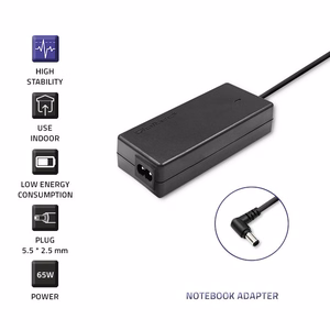 Qoltec 50073.65W strāvas adapteris/invertors iekštelpu melns