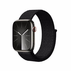 Crong Nylon Reflex Sport siksniņa Apple Watch 38 / 40 / 41 / 42 mm, melna