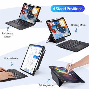 Dux Ducis DK sērijas bezvadu klaviatūras apvalks Apple iPad Pro 12.9 2020/2021/2022 – melns