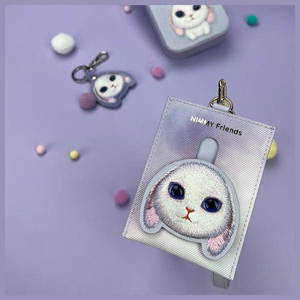 Nimmy Big Eyed Pet 2.0 Rabbit Maks kartes turētājs - violeta