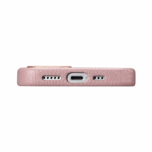 iCarer Litchi Premium ādas viedtālruņa apvalks iPhone 14 Plus Magnētiskais ādas apvalks ar MagSafe Rozā (WMI14220711-PK)