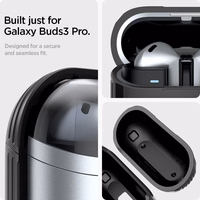 Spigen Rugged Armor viedtālruņa apvalks Samsung Galaxy Buds 3 / 3 Pro - melns