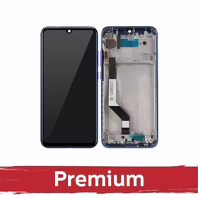 LCD displejs saderīgs ar Xiaomi Redmi Note 9S (Note 9 Pro) ar rāmi / zils / OEM