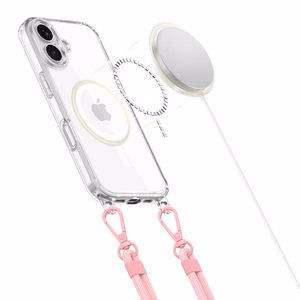 Maciņš TECH-PROTECT FLEXAIR CHAIN MAGSAFE IPHONE 16 pelēks & rozā
