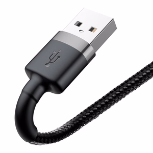 Baseus Cafule USB – Lightning kabelis 2A, 3 m, melns/pelēks
