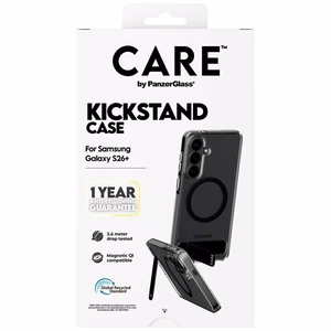 CARE by PanzerGlass melns Kickstand & QI maciņš Samsung Galaxy S26+ - caurspīdīgs