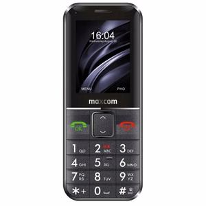 Maxcom Comfort MM735 ze stacją ładującą+ opaska SOS melns/melns
