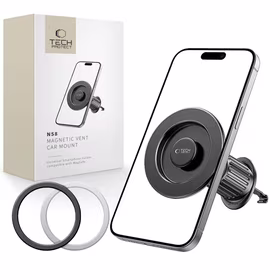 Tech-Protect N58 magnētiskais MagSafe automašīnas gaisa ventilācijas turētājs - melns