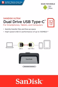 MEMORY DRIVE FLASH USB-C 32GB/SDDDC2-032G-G46 SANDISK