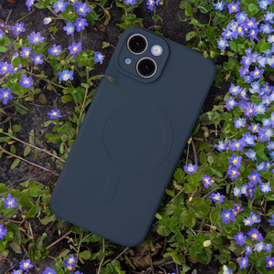 Maciņš Simple Color Mag priekš iPhone 16 6,1" tumši zils