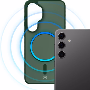 3mk Smoke MagCase priekš Samsung Galaxy S24 zaļš-caurspīdīgs