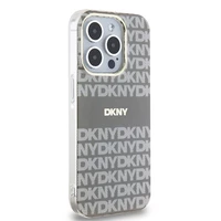 DKNY IML Mono un Stripe Magnētiskais viedtālruņa apvalks iPhone 15 Pro Max - bēšs