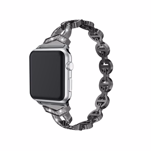 Ремешок-петля для Apple Watch 42/44/45 дизайн 3 чёрный