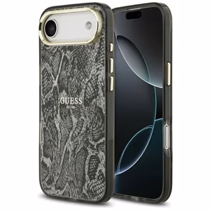 Guess Pitona raksta magnētiskais apvalks iPhone Air - melns