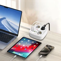 Tech-Protect PCS3X4 pagarinātājs, 3 ligzdas, 2xUSB-A, 2xUSB-C 200 cm - balts