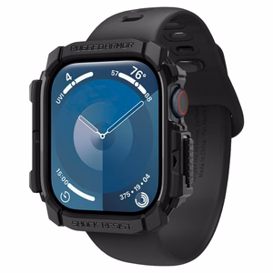 Чехол Spigen Rugged Armor для Apple Watch 10 (42mm) - чёрный