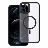 Viedtālruņa apvalks – pilnīgi matētais magnētiskais apvalks, saderīgs ar MagSafe IPHONE 12 Pro Max, melns