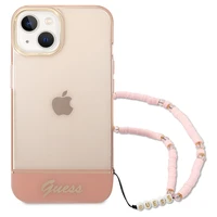 Guess GUHCP14MHGCOHP iPhone 14 Plus 6.7 "rozā/rozā cietais apvalks Translucent Pearl Strap