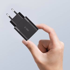 Tech-Protect C30W lādētājs USB-C PD 30W / USB-A QC 3.0 - melns