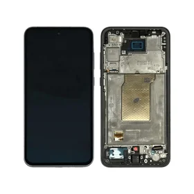 LCD ekrāns Samsung A356 A35 5G ar skārienekrānu un rāmi Melns OLED (reālais izmērs)