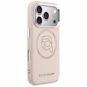 Karl Lagerfeld K Head Point Logo MagSafe Maciņš for iPhone 17 Pro - rozā