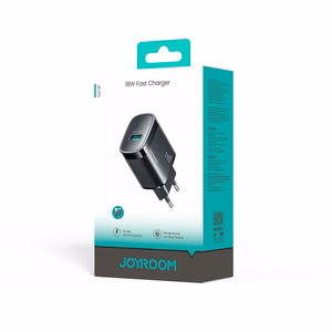 Joyroom JR-TF4 18W sienas lādētājs ar 3A USB-A - USB-C 1m kabeli melns