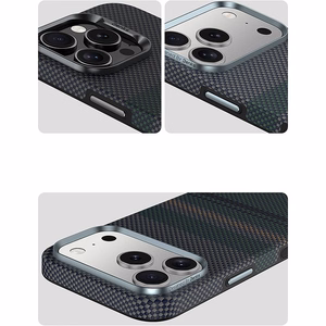 Benks Magnetic Armor Pro Aurora 600D kevlara vāciņš (C.K.FL.AP.SR.A072) iPhone 18 Pro / 17 Pro ar kameras vadības pogu