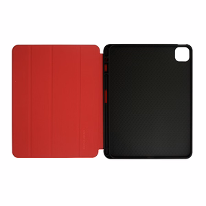 Crong FlexFolio atverams vāciņš ierīcei iPad Air 11" (2026–2024) / iPad Air 10.9" (5. / 4. paaudzes) / iPad Pro 11" (2022–2021), ar Apple Pencil turētāju, sarkans