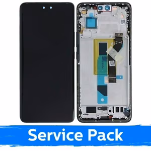 LCD displejs piemērots Xiaomi 13 Lite ar rāmi / melns / (Service Pack)