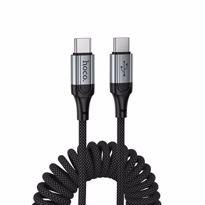 Kabelis USB C uz USB C Hoco PD 3A 1,5 m X121 melns