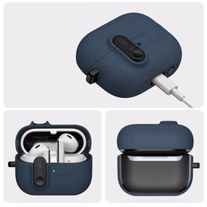 Tech-Protect plāns vāciņš ar āķi Samsung Galaxy Buds 3 / 3 FE / 3 Pro - tumši zils