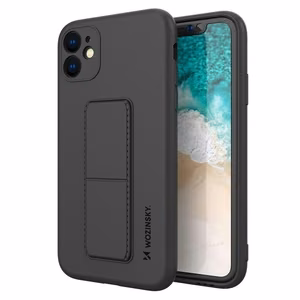 Wozinsky Kickstand Case silikona maciņš ar statīvu Xiaomi Redmi 10X 4G / Xiaomi Redmi Note 9 melns