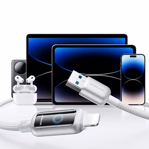 USB kabelis Joyroom S-A55 USB-A uz Lightning 3A 1,2 m, balts