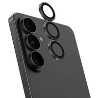 Benks rūdīta stikla stikls Warrior Lens Protector kameras aizsargstikls priekš Samsung Galaxy S26/S26 Plus (lēca 3 gab.) melns