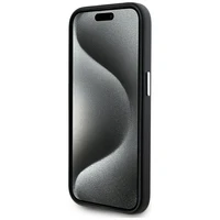 Karl Lagerfeld FW Metal Plate Magnētiskais iPhone 15 Pro viedtālruņa apvalks - melns