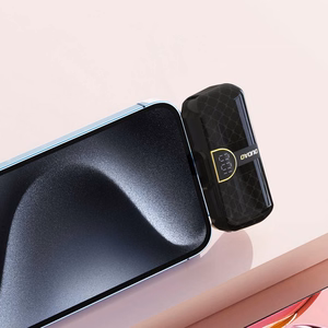 Dudao K20SL 5000mAh мини пауэрбанк с разъемами Lightning / USB-C - черный