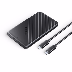Orico 25PW1C-C3 2,5" HDD/SSD USB-C 3.1 6 Gb/s diskdzinis - melns