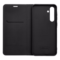 LUNA Book Carbon viedtālruņa apvalks XIAOMI Redmi Note 14 4G (GLOBAL - 164,84mm x 78,15mm x 8,16mm) melns