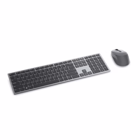 DELL KM7321W keyboard RF Wireless + Bluetooth QWERTY US International pelēks, Titanium