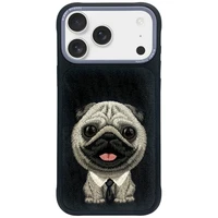 NIMMY viedtālruņa apvalks BIG EYED PET 2.0 Suns priekš IPHONE 17 Pro Max melns