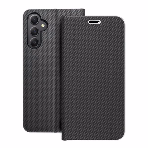 LUNA Book Carbon viedtālruņa apvalks SAMSUNG A34 5G melns