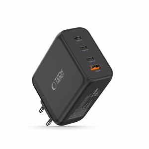 Tech-Protect NC200W-GaN 4 portu 200 W sienas lādētājs - melns