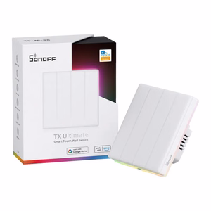 Viedais WiFi skarienjutigs sienas sledzis Sonoff TX T5 4C (4 kanalu)