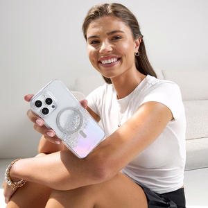 Case-Mate Karat MagSafe vāciņš ierīcei iPhone 16 Pro Max, hologrāfisks Soap Bubble