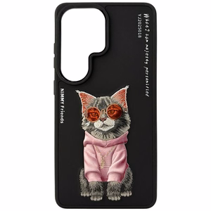 Nimmy Glasses Cool Cat maciņš Samsung Galaxy S26 Ultra melns