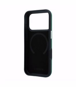 Case Lacoste PVC Petit Pique Semi Wrap Embossed MagSafe Apple iPhone 18 Pro green